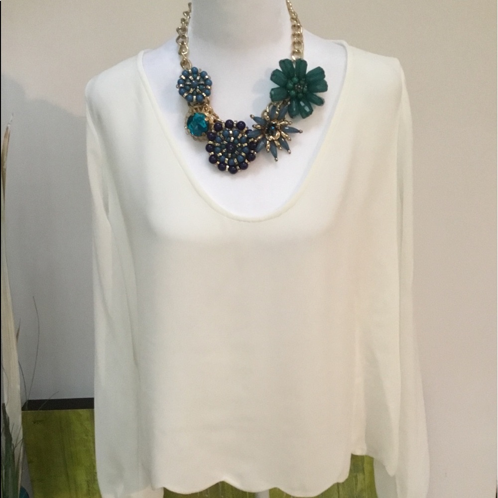 Lost April cream top.